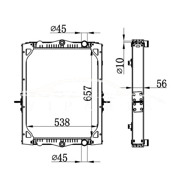 DAF LF45 المشعاع 1405176 1405413 1407725 نيسينز 61443A