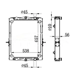 DAF LF45 المشعاع 1405176 1405413 1407725 نيسينز 61443A