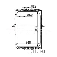 DAF F95 RADIATOR 1301277 1858770