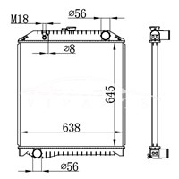 HINO MT RADIATOR 16060-4634