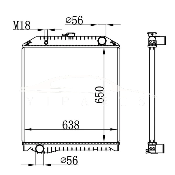 مشعاع هينو MT 16090-6040
