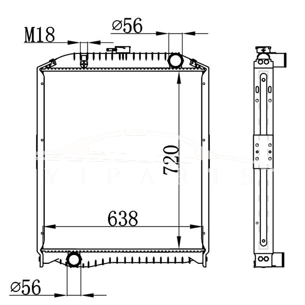 HINO MT RADIATOR 16090-6320