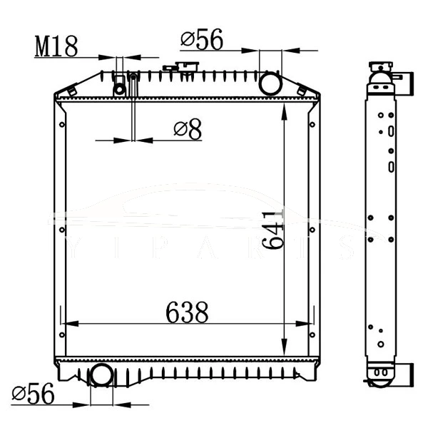HINO MT RADIATOR 16090-4634