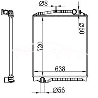 هينو MT RADIATOR 16041-E0570