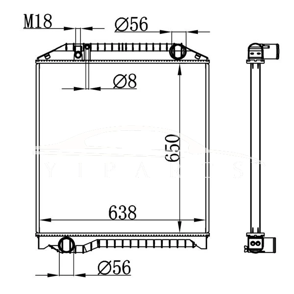 هينو MT RADIATOR 16041-E0560
