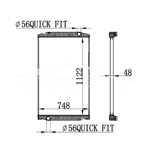 IVECO STRALIS RADIATOR 41214447 63329A MT