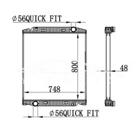 IVECO STRALIS RADIATOR 41218266 63330A MT