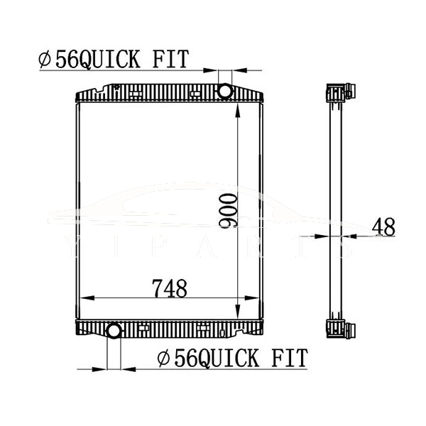 IVECO STRALIS RADIATOR 504011119 63331A MT