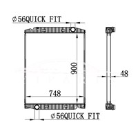 IVECO STRALIS RADIATOR 504011119 63331A MT