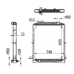 IVECO RADIATOR 8139294 93160529 62343A MT