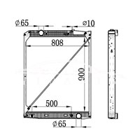 MERCEDES-BENZ ACTROS RADIATOR 942.500.10.03 نيسنس 62653A