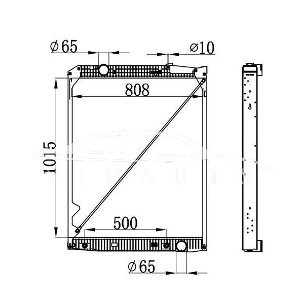 MERCEDES-BENZ ACTROS RADIATOR 942.500.12.03 نيسينز 62791A