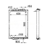 MERCEDES-BENZ KASSBOHRER RADIATOR NISSENS 69604A