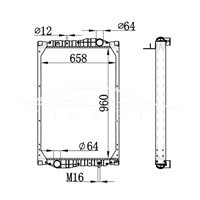 MERCEDES-BENZ KASSBOHRER RADIATOR NISSENS 69604A