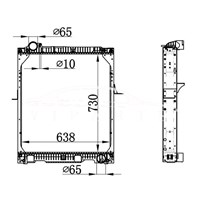 MERCEDES-BENZ NG90 RADIATOR 652.501.44.01.005