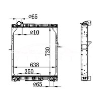 MERCEDES-BENZ NG90 RADIATOR 652.501.44.01.005