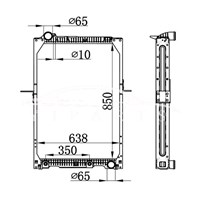 المبرد MERCEDES-BENZ NG90 AT 652.501.49.01 652.501.67.01 NISSENS 62657A