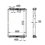 MERCEDES-BENZ NG90 RADIATOR MT 940.500.07.03 940.500.06.03
