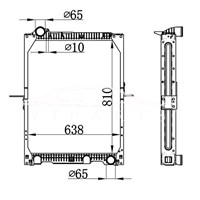 MERCEDES-BENZ NG90 RADIATOR MT 652.501.16.01 نيسينز 62524A