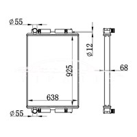 MERCEDES-BENZ BUS RADIATOR MT A6345000102KE