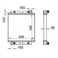 MERCEDES-BENZ BUS RADIATOR MT A382.500..01.02.001