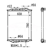 MERCEDES-BENZ KASSBOHRER 'C457 RADIATOR MT 835.118.82.85 نيسنس 69602A