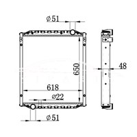 MAN L 2000 MT RADIATOR 81.06101.6466 672200