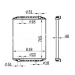MAN L 2000 MT RADIATOR 81.06101.6326 628780