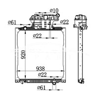 MAN MT RADIATOR 81.06101.6512 81.06101.6459 62873