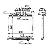 MAN MT RADIATOR 81.06101.6458 81.06101.6468 62875