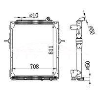 RENAULT MT RADIATOR 5010.619.804 5001.868.516 نيسينز 67206