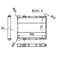 SCANIA MT RADIATOR 1321887 نيسينز 64071