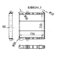 SCANIA MT RADIATOR 1100630 نيسينز 64070