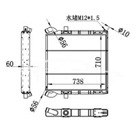 SCANIA MT RADIATOR 1100630 نيسينز 64070