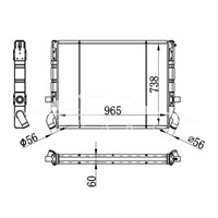 SCANIA MT RADIATOR 1100631 310081 نيسينز 64072