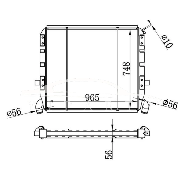 SCANIA MT RADIATOR 1100631 310081 نيسينز 64072