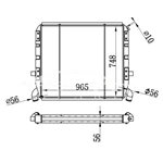 SCANIA MT RADIATOR 1100631 310081 نيسينز 64072