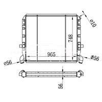 SCANIA MT RADIATOR 1100631 310081 نيسينز 64072