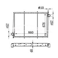 SCANIA MT RADIATOR 1356371 1516491 نيسينز 64068A