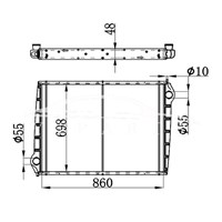 SCANIA MT RADIATOR 1356371 1516491 نيسينز 64068A