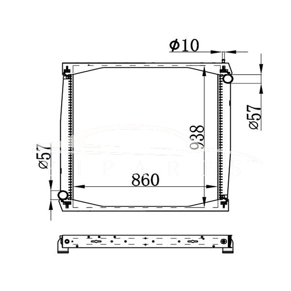 SCANIA MT RADIATOR 1327249 139743 نيسينز 64069A