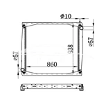 SCANIA MT RADIATOR 1327249 139743 نيسينز 64069A
