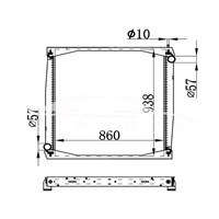 SCANIA MT RADIATOR 1327249 139743 نيسينز 64069A