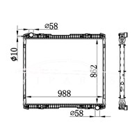 SCANIA MT RADIATOR 1741588 1527653 نيسينز 64067A