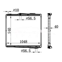 SCANIA P MT RADIATOR 1781365 نيسينز 67290