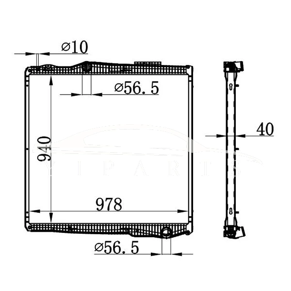 SCANIA P MT RADIATOR 1851542 نيسينز 67291