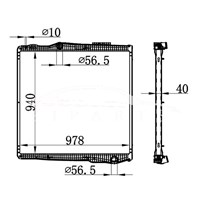 SCANIA P MT RADIATOR 1851542 نيسينز 67291