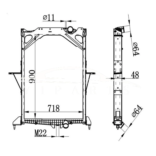VOLVO FH MT RADIATOR 20460178 1676436 NISSENS 65466A