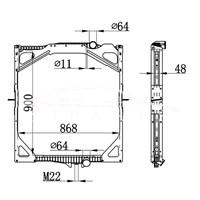 المبرد VOLVO MT 1276435 1676435 NISSENS 65462A