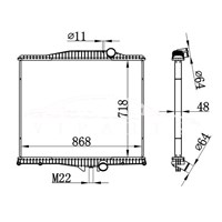 VOLVO MT RADIATOR 1010801 1003499 1003617